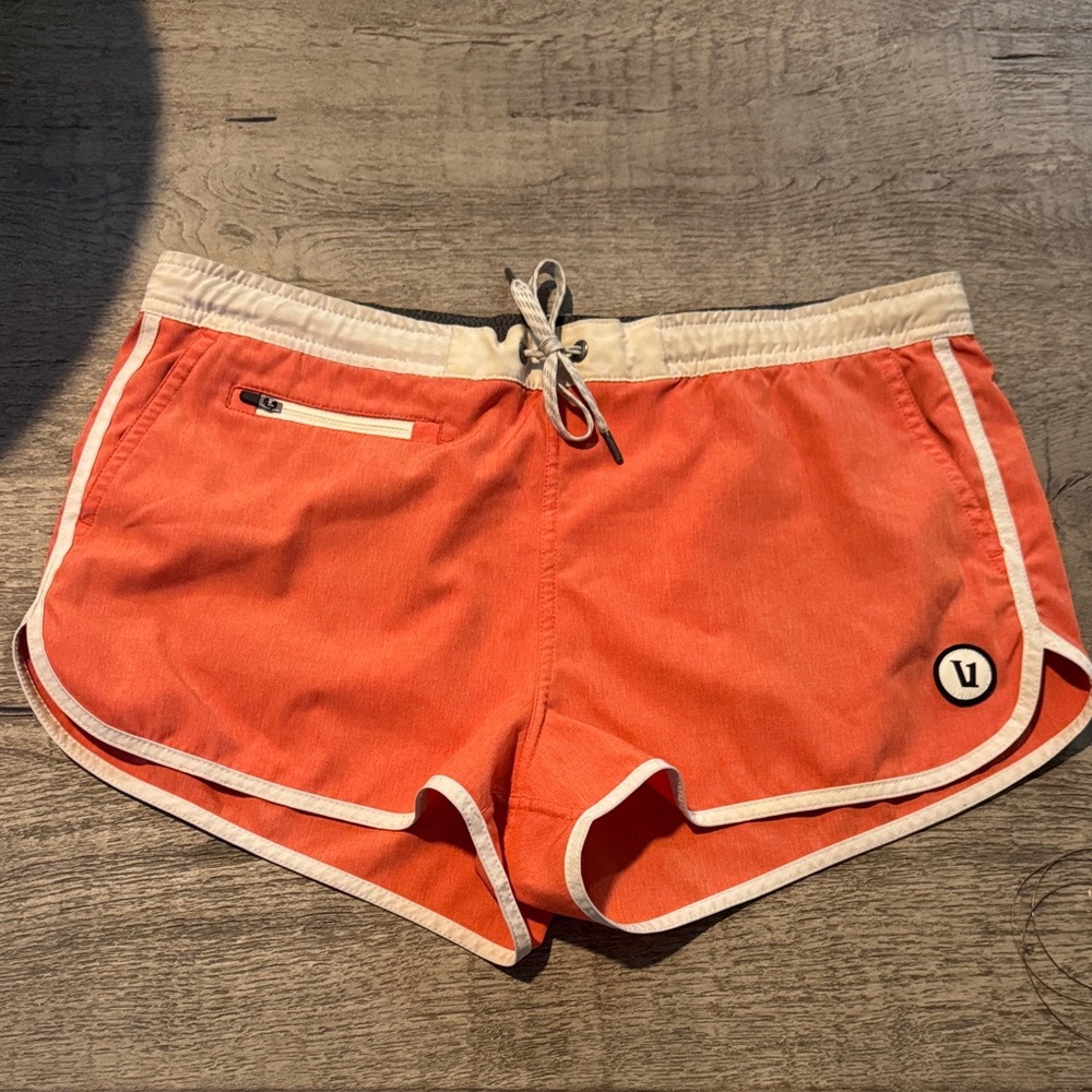 Women's Orange Athletic Shorts
